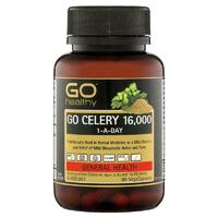 GO Healthy Celery 16000mg 60 Vege Capsules Relieve Mild Rheumatic Pain