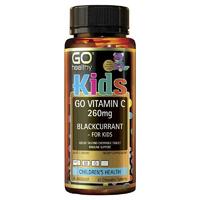GO Healthy Kids Vitamin C 260mg Blackcurrant Chew Bears 60 Chewable Tablets