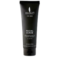 Sukin For Men Facial Scrub 125ml with Bamboo Powder and Walnut Shells