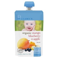 Bellamy's Organic Mango Blueberry and Apple 120g Nutritious Baby Food