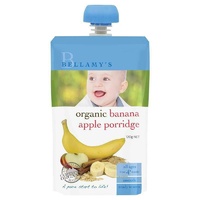 Bellamy's Organic Banana Apple Porridge 120g Nutritious Baby Food Ready To Eat