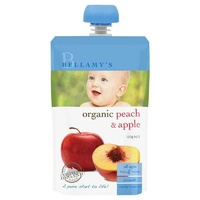 Bellamys Organic Grape, Peach & Apple 120g Nutritious Baby Food Ready To Eat