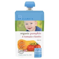 Bellamy's Organic Pumpkin Tomato Risotto 120g Nutritious Baby Food Ready To Eat