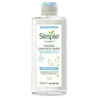 Simple Water Boost Micellar Cleansing Water 400ml Lightweight Formulation