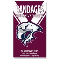 NRL Bandages Manly Warringah Sea Eagles 20 Pack