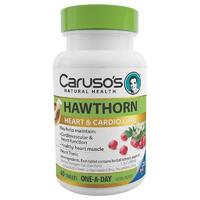 Carusos Natural Health One a Day Hawthorn 60 Tablets Support Blood Circulation