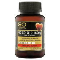 GO Healthy CoQ10 160mg 100 Softgel Capsules Support Cardiovascular Health