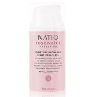 Natio Rosewater Hydration Moisture Recharge Night Cream Gel 80ml
