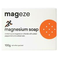Mageze Magnesium Soap 100g Relax Soothe Sore Aching Muscles Magnesium Chloride