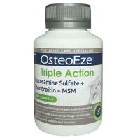 OsteoEze Triple Action Glucosamine Sulfate + Chondroitin+MSM 120 Tablets