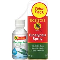 Bosistos Eucalyptus Spray 200g & Eucalyptus Solution 100ml