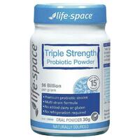 Life Space Triple Strength Probiotic Powder 30g Support Digestive Heatlh