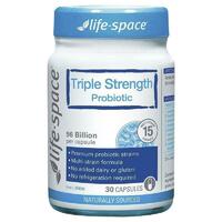 Life Space Triple Strength Probiotic 30 Capsules Support Digestive Health