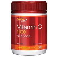 Microgenics Vitamin C 1000 Non Acidic 200 Capsules Support Immune System