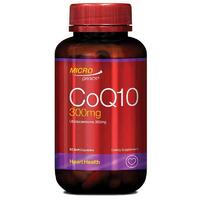 Microgenics CoQ10 300mg 60 Capsules Support Cardiovascular Health