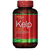 Microgenics Kelp 1000 200 Capsules Support Energy Level Thyroid Gland Function