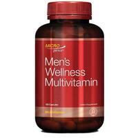 Microgenics Mens Wellness Multivitamin 120 Capsules Support Mens Health