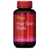 Microgenics Hair Skin Nails 120 Capsules Support Healthy Hair Skin Nails