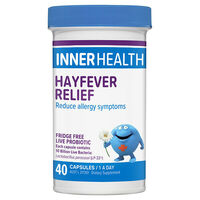 Inner Health Hayfever Relief 40 Capsules Probiotics Relieve Hayfever Symptoms