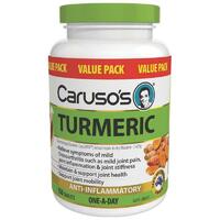Carusos Natural Health One a Day Turmeric 150 Tablets Maintain Joint Mobility