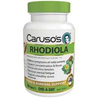 Carusos Natural Health Rhodiola 50 Tablets Releive Nervous Tension Mild Anxiety