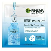 Garnier Fresh Mix Tissue Mask Hyaluronic Acid Plumps & Smoothes Moisturize Skin
