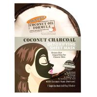 Palmer's Coconut Oil Detoxifying Charcoal Facial Sheet Mask 18ml