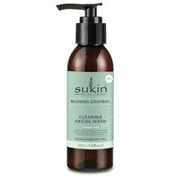Sukin Blemish Control Clearing Facial Wash 125ml Tea Tree & Antioxidant Rich