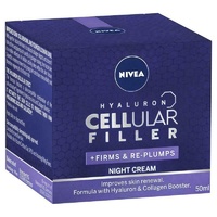Nivea Cellular Filler Night Cream 50ml Activates Skin's Hyaluronic Acid