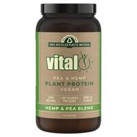 Vital Vegan Pea Pea & Hemp Powder Blend Vanilla 500g