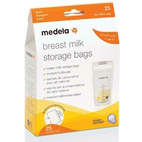 Medela Breast Milk Storage Bags 180ml 25 Pack Space-Saving Storage Freezer Safe