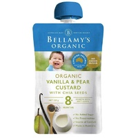Bellamy's Organic Vanilla & Pear Custard with Chia Seeds 120g Nutritious Baby