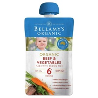 Bellamy's Organic Beef & Vegetable 120g Nutritious Baby Food Ready To Eat