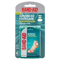 Band-Aid Advanced Footcare Blister Cushions Assorted Shapes 5 Pack