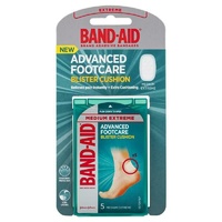 Band-Aid Advanced Footcare Blister Cushions Medium 5 Pack Extra Cushioning