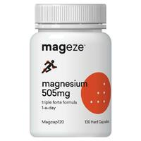 Mageze Magnesium 505mg One a Day 120 Capsules Support Energy Production