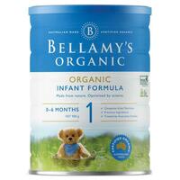 Bellamy's Organic Infant Formula Step 1 900g 0-6 Months Complete Nutrients