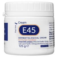 E45 Moisturising Cream for Dry Skin and Eczema 125g