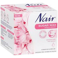 Nair Natural Origin Sugar Wax Rose 350ml With Rose Extract Removes Unwanted Hair
