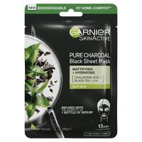 Garnier Pure Charcoal Hyaluronic Acid + Black Tea Sheet Mask