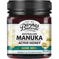 Barnes Naturals 100% Australian Manuka Honey 250g MGO 300+ Antioxidants