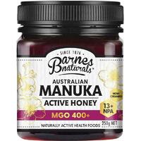 Barnes Naturals 100% Australian Manuka Honey 250g MGO 400+ Antioxidants