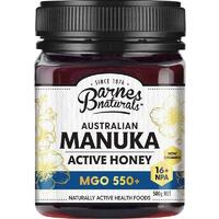 Barnes Naturals 100% Australian Manuka Honey 500g MGO 550+ Antioxidants