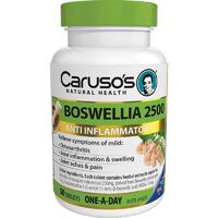 Carusos Natural Health Boswellia 2500 50 Tablets Relieve Joint Inflammation