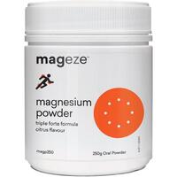 Mageze Magnesium Powder Triple Forte Citrus 250g