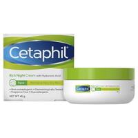 Cetaphil Face Rich Hydrating Night Cream with Hyaluronic Acid 48g
