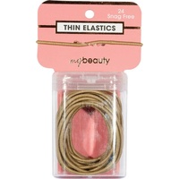 My Beauty Hair Snag Free Thin Elastic 24 Pack Blonde