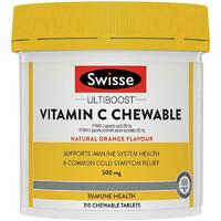 Swisse Vitamin C 500mg 310 Chewable Tablets Support Healthy Immune Function