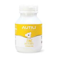 Autili Zinc + Vitamin C Chewable 90 Tablets Support Healthy Immune System