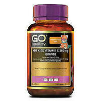 GO Healthy Kids Vitamin C 260mg Orange 60 Chewable Tablets Support Immune System